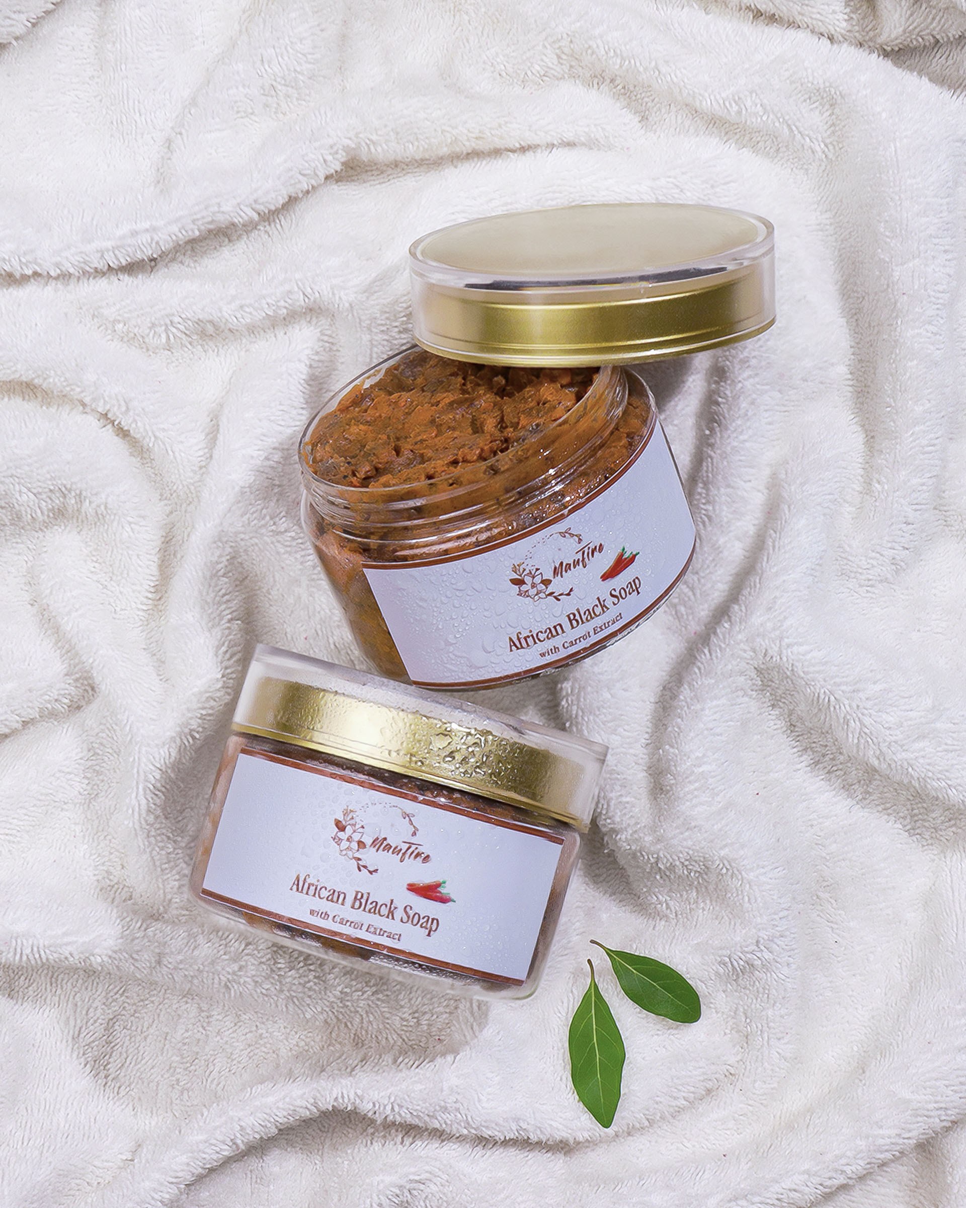 African Black Soap With Carrot Extract